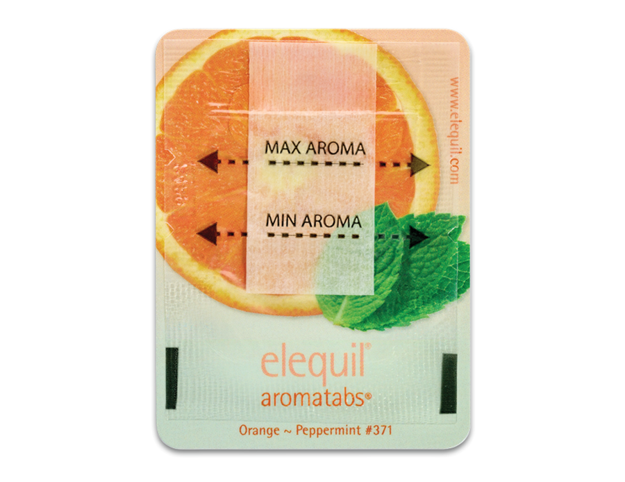 Elequil Aromatabs® – narancs–borsmenta illatváltozat gyártói termékfotója