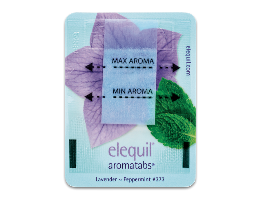 Elequil Aromatabs® – levendula–borsmenta illatváltozat gyártói termékfotója